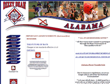 Tablet Screenshot of alabamadizzydean.com